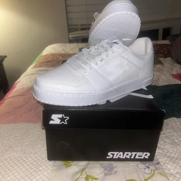 Starter All-White Athletic Shoes - Picture 2 of 3